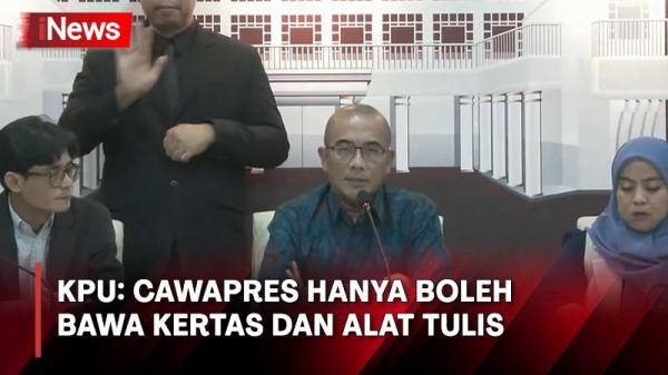 Debat Cawapres Gunakan Podium, KPU: Cawapres hanya Boleh Bawa Kertas dan Alat Tulis