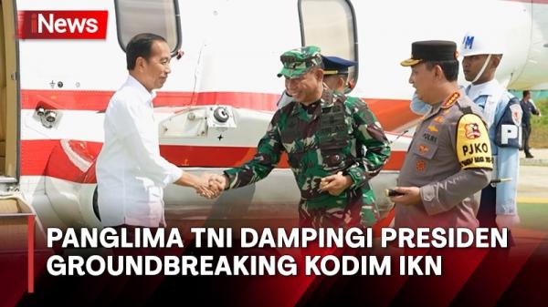 Jokowi Groundbreaking Kodim Tipe A IKN, Berharap Jadi Percontohan Green Building