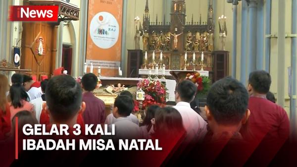 Gereja Katedral Jakarta Gelar 3 Kali Ibadah Misa Natal