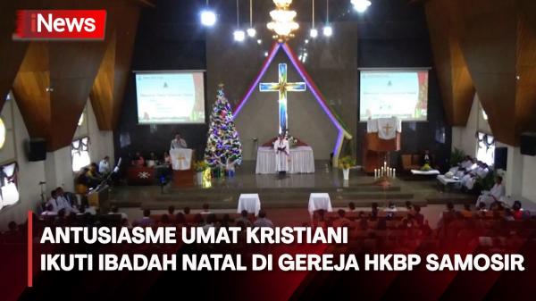 Antusiasme Umat Kristiani Ikuti Ibadah Natal Di Gereja Hkbp Samosir