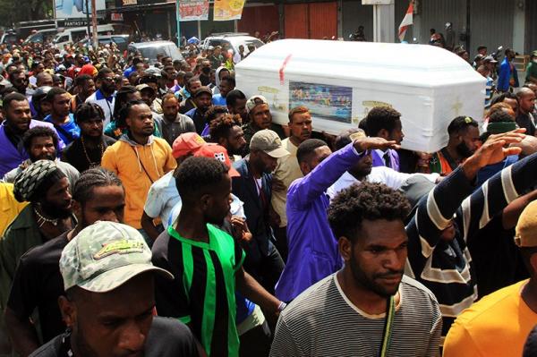 Jenazah Lukas Enembe (Foto: Antara)