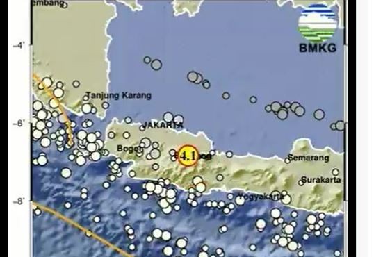 Gempa Terkini M 4,1 Guncang Sumedang, Berpusat di Darat 10 Km