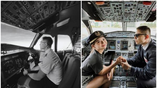 Pamer Foto Jadi Pilot, Suami Anggi Marito Dinasehati Netizen: Jangan Tergoda Sama Pramugari