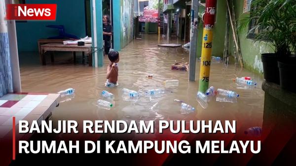 Kali Ciliwung Meluap, Puluhan Rumah Di Kampung Melayu Jaktim Terendam ...