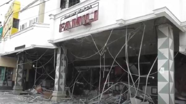 Ledakan Hebat di Medan Hancurkan Lobi Hotel, 1 Orang Luka