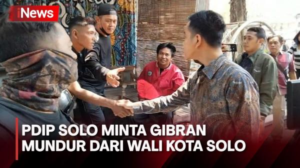 PDIP Solo Minta Gibran Mengundurkan Diri Dari Jabatan Wali Kota