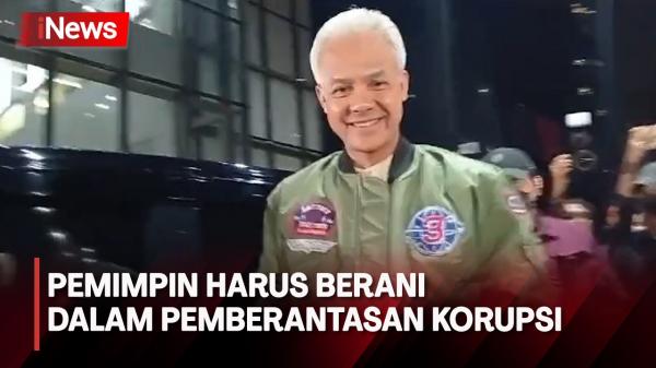 Tegas Berantas Korupsi, Ganjar Tegaskan Pemimpin Harus Bersih dan Berani