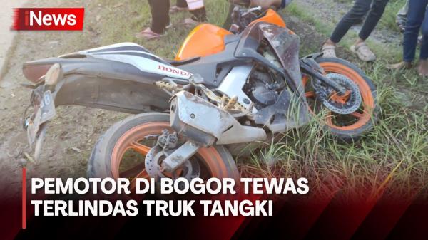 Gagal Nyalip, Pemotor Di Bogor Jatuh Tewas Terlindas Truk Tangki