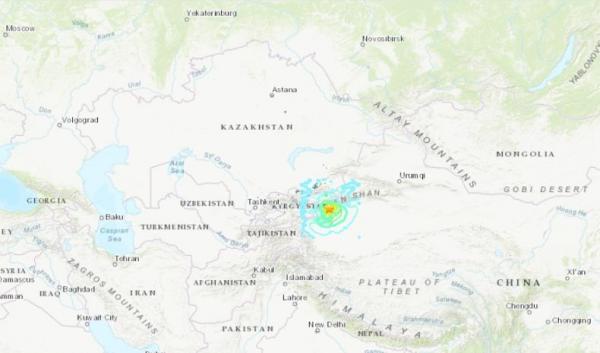 Gempa M7,1 di Perbatasan China-Kirgistan, 3 Orang Tewas