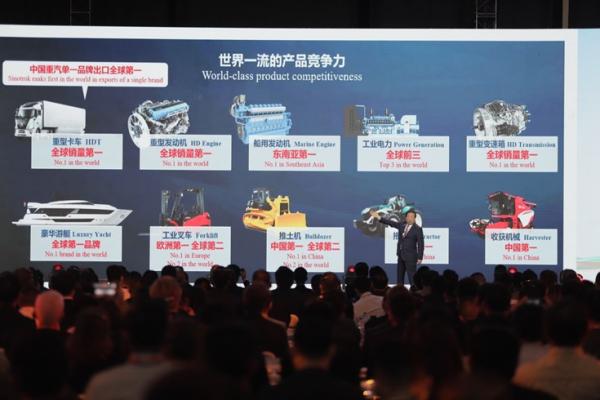 Shandong Heavy Industry telah mencapai tonggak penting, dengan penjualan mesin yang melampaui 100.000 unit dan ekspor truk berat melebihi 110.000 unit selama hampir lima tahun. (Foto: dok SHIG)