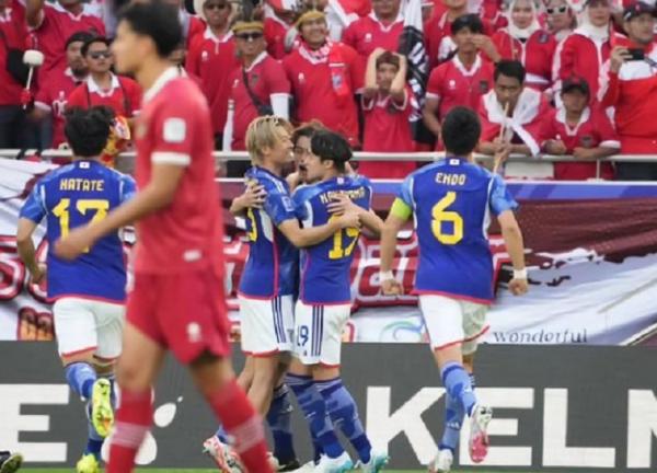 Timnas Indonesia kalah 1-3 dari Jepang pada matchday terakhir Grup D Piala Asia 2023 di Al Thumama Stadium, Rabu (24/1/2024) malam WIB. (Foto: Gulf Times)