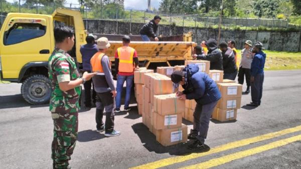 Pergeseran Logistik Pemilu ke Puncak Jaya Dikawal Ketat, Alutsista Disiagakan jika Darurat