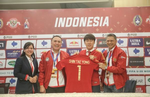 Shin Tae-yong Shin Tae-yong saat diperkenalkan sebagai pelatih Timnas Indonesia pada 28 Desember 2019. (Foto: PSSI)