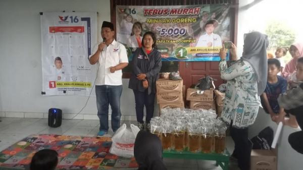 Caleg Perindo Abdul Khaliq Gelar Bazar Murah Dan Sosialisasi Pemilu Di