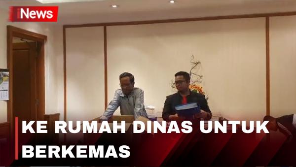 Mahfud MD ke Rumah Dinas untuk Berkemas Usai Pamitan di Kemenko Polhukam