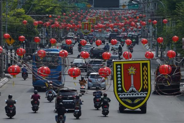 Sambut Imlek, Kawasan Pecinan Semarang Mulai Bersolek