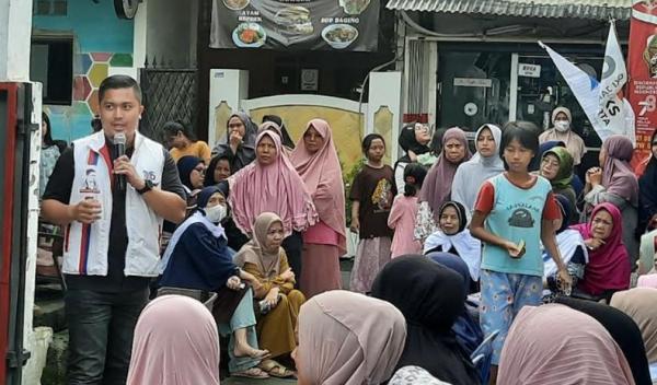 Sapa Warga Pancoran, Caleg Perindo Diska Resha Siapkan Program Bisnis untuk Anak Muda