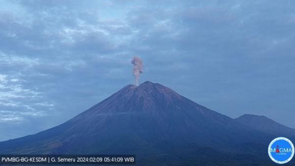 Erupsi Gunung Semeru, PVMBG Catat Tinggi Kolom Abu 1.000 Meter dari Puncak