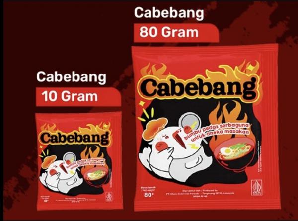 cabebang kemasan Cabebang kemasan 10 gram dan 80 gram. (Foto: dok Cabebang)