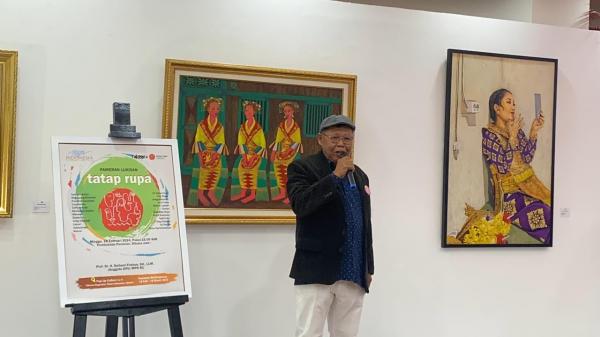 Alumni Universitas Negeri Jakarta menggelar pameran bertajuk Tatap Rupa. (Foto: Wiwie Heriyani)
