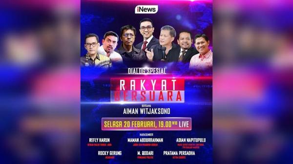 Rakyat Bersuara, Bongkar Kecurangan Pemilu 2024 Bersama Aiman di iNews Besok Malam