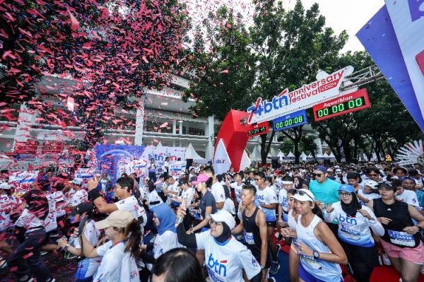 BTN Run dan BTN Fun HUT ke-74 BTN BTN Run dan BTN Fun yang menjadi salah satu rangkaian acara perayaan HUT ke-74 BTN. (Foto: dok BTN)