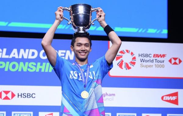 Tunggal putra Indonesia Jonatan Christie punya tugas berat usai juara All England 2024. (Foto: PBSI)