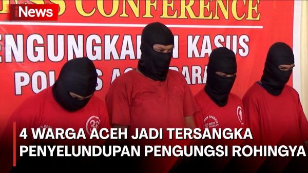  4 Pelaku Penyelundupan Pengungsi Rohingnya di Aceh Diamankan Polisi <