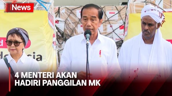 Presiden Jokowi Pastikan 4 Menterinya akan Hadiri Panggilan dari MK