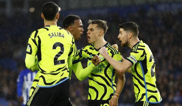 Arsenal Hasil lengkap Liga Inggris, Sabtu (6/4/2024) malam WIB (Foto: REUTERS)