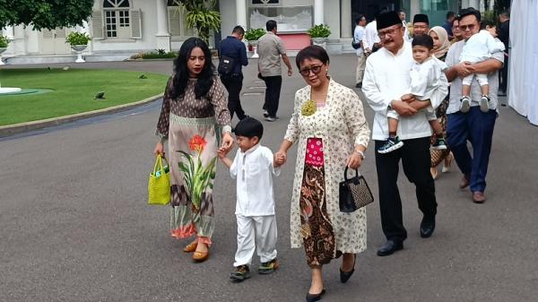 Open House Jokowi di Istana, Sejumlah Menteri Datang Bersama Keluarga