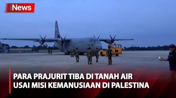 Prajurit TNI Tiba di Tanah Air usai Kirim Bantuan ke Palestina Bersama 8 Negara Lain