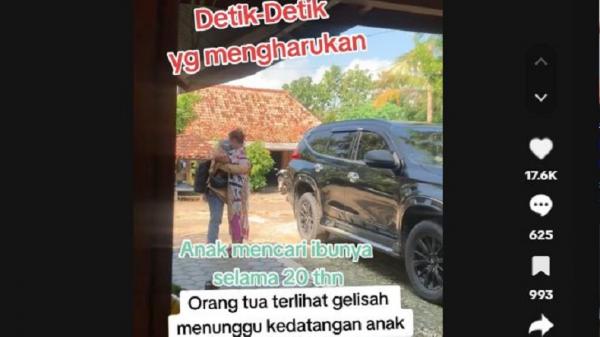 Momen Haru Pertemuan Anak dan Ibu di Kediri Setelah 20 Tahun Terpisah