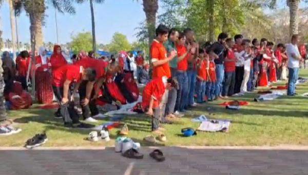 Suporter Timnas Indonesia U-23 Foto: Tangkayap Layar Video Ody Jumari