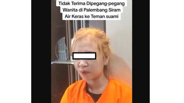 Tak Terima Dilecehkan, Perempuan di Palembang Siram Air Keras ke Teman Suami