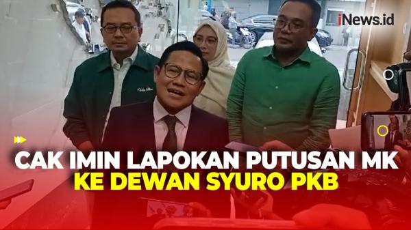 Terkait Hasil Keputusan MK, Cak Imin Lapor ke Dewan Syuro dan Pengurus PKB