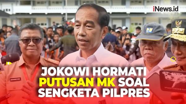 Respons Presiden Jokowi soal MK Tolak Seluruh Gugatan Sengketa Pilpres 2024