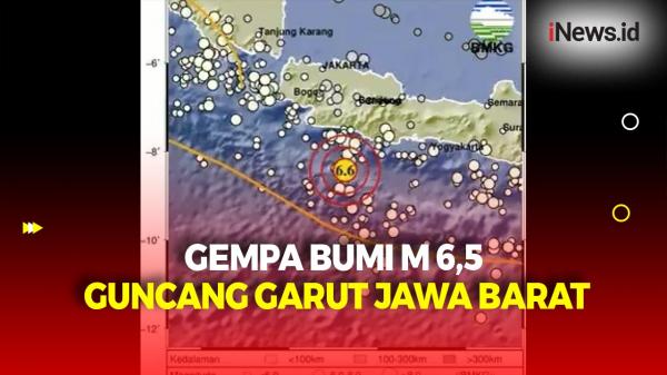 Gempa Bumi M 6,5 Guncang Barat Daya Garut, Terasa Hingga Jakarta