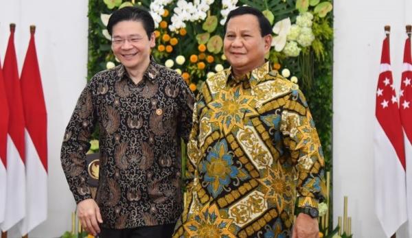 Prabowo 2  Prabowo Subianto dan Wakil PM Lawrence Wong (Foto: Biro Setpres)