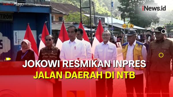 Presiden Jokowi Resmikan Inpres Jalan Daerah di NTB Senilai Rp211 Miliar 