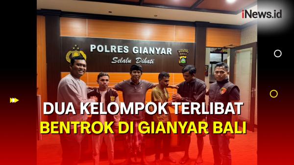Detik-Detik Dua Kelompok Terlibat Bentrok di Gianyar Bali <