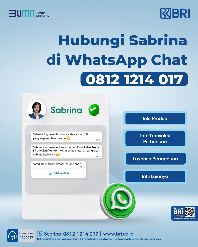 Chatbot BRI Sabrina. (Foto: dok BRI)