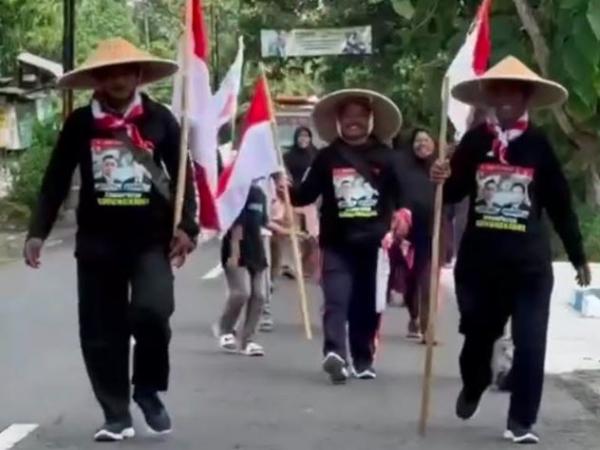 3 Warga Gunungkidul Penuhi Nazar Jalan Kaki ke Jakarta Temui Prabowo Subianto