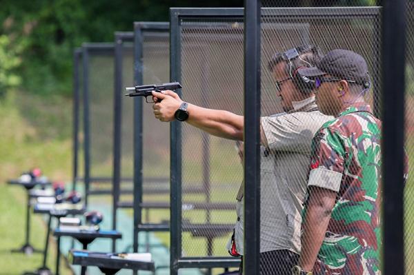 Latihan Menembak Bersama Danwing 1 Kopasgat Tni Au