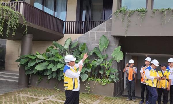 tampak depan rumah menteri di IKN (Foto: Iqbal Dwi)