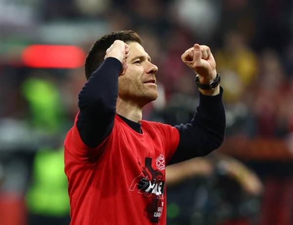 Pelatih Bayer Leverkusen, Xabi Alonso. (Foto: REUTERS)