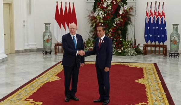 Presiden Jokowi Terima Kunjungan Gubernur Jenderal Australia David Hurley di Istana Bogor