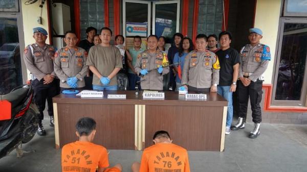 Palak dan Aniaya Sopir Truk hingga Patah Tulang, 2 Bang Jago di Lampung Tengah Ditangkap