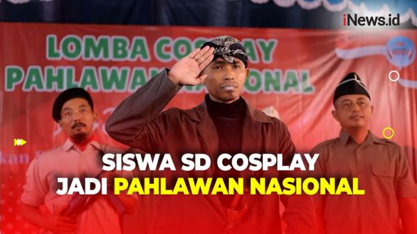 Potret Siswa SD Cosplay Jadi Pahlawan untuk Peringati Hari Kebangkitan Nasional di Solo<