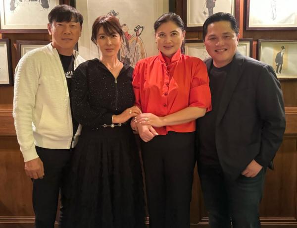 Erick Thohir Makan Malam Bareng Keluarga Shin Tae-yong, Komentar Netizen Bikin Ngakak